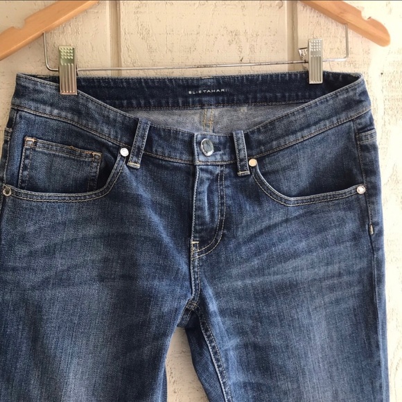 Elie Tahari Adena Straight Jean. - Picture 3 of 8